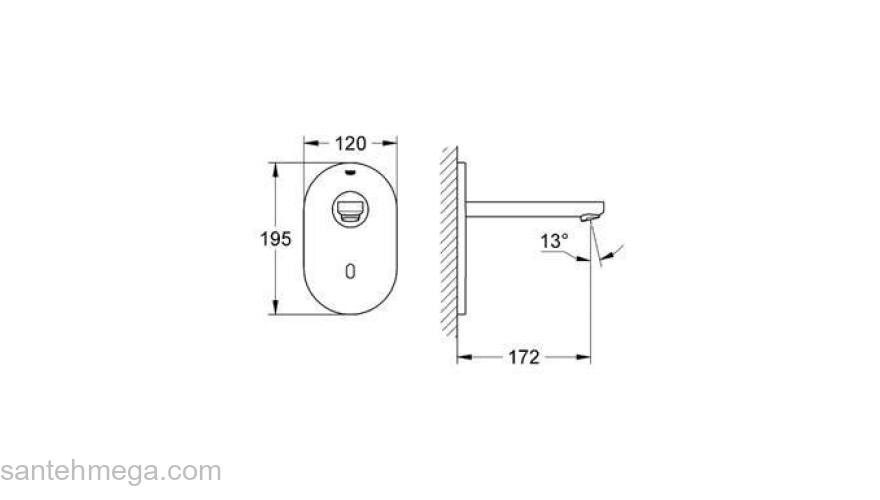 Смеситель для раковины GROHE Eurosmart Cosmopolitan 36335SD0. Фото