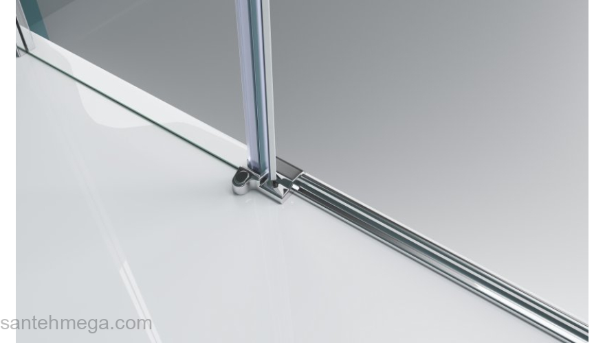 Душевая дверь BELBAGNO ETNA-B-11-100+90-C-Cr. Фото